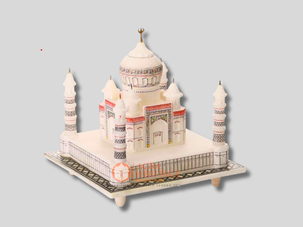 Marble Tajmahal Replica Design Handmade Gift Decor